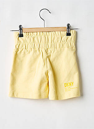 Short poches taille élastique jaune DKNY fille