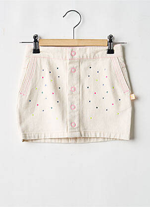 Jupe courte coupe droite beige BILLIEBLUSH fille