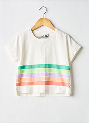 T-shirt stretch manches courtes blanc COS I SAID SO fille