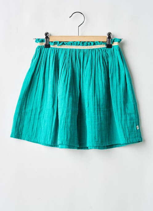 Jupe courte coupe droite vert ARSENE ET LES PIPELETTES fille