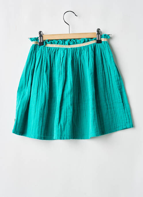 Jupe courte coupe droite vert ARSENE ET LES PIPELETTES fille