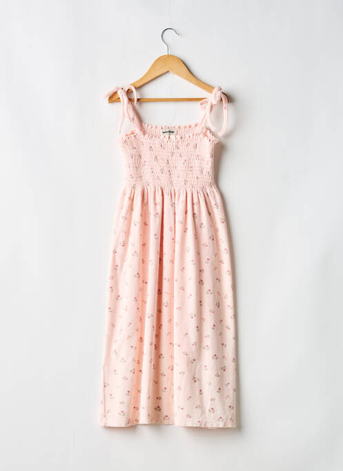 Robe longue sans manche sans manche rose TOCOTO VINTAGE fille