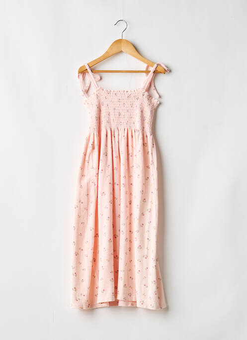 Robe longue sans manche sans manche rose TOCOTO VINTAGE fille