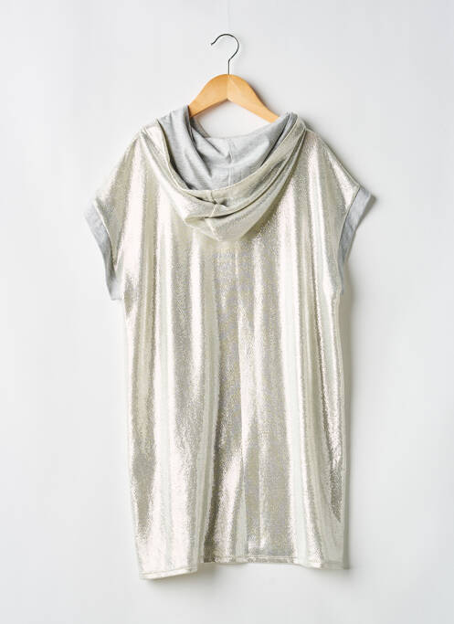Robe mi-longue manches courtes manches courtes argent DIXIE fille