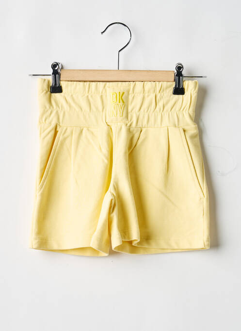 Short poches taille élastique jaune DKNY fille