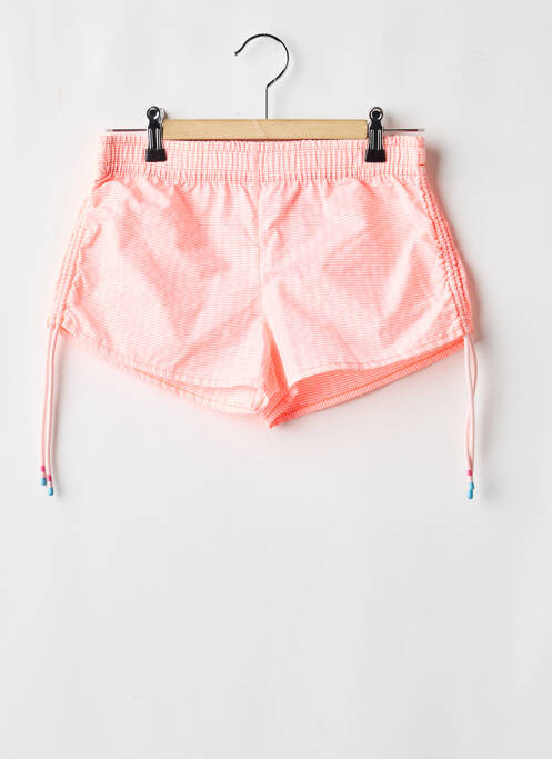 Short taille normale taille élastique orange LISON fille