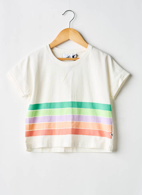 T-shirt stretch manches courtes blanc COS I SAID SO fille