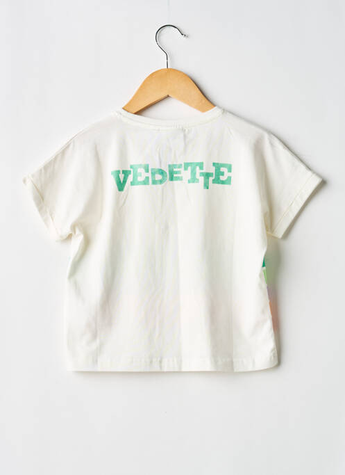 T-shirt stretch manches courtes blanc COS I SAID SO fille