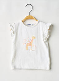 T-shirt stretch manches courtes beige NOUKIE'S fille