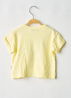 T-shirt stretch manches courtes jaune TOCOTO VINTAGE garçon
