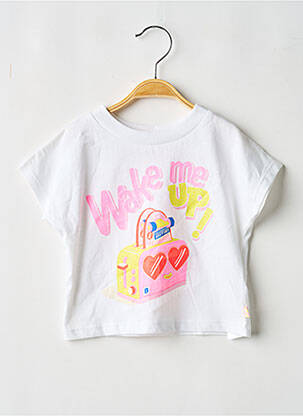 T-shirt stretch manches courtes blanc BILLIEBLUSH fille