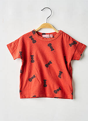 T-shirt imprimé fantaisie manches courtes orange BOBO CHOSES garçon