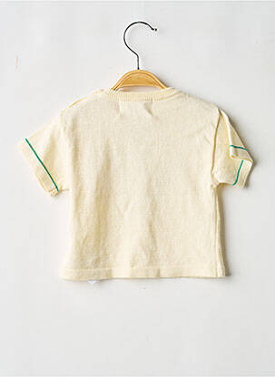 Pull coupe droite manches courtes jaune BOBO CHOSES fille
