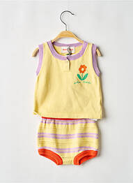 Ensemble pantalon resserrée sur le bas jaune BOBO CHOSES fille