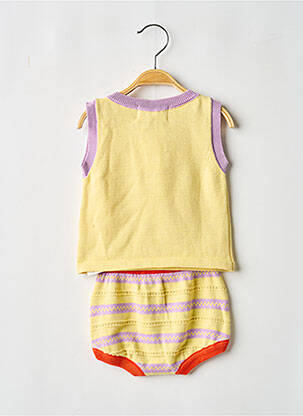 Ensemble pantalon maille fine jaune BOBO CHOSES fille