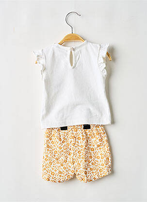 Ensemble short manches courtes beige NOUKIE'S fille