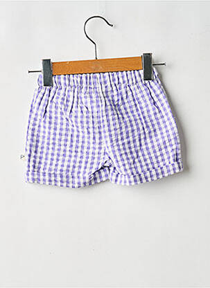 Short fermeture liens à nouer taille élastique violet ARSENE ET LES PIPELETTES fille