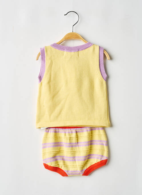 Ensemble pantalon resserrée sur le bas jaune BOBO CHOSES fille