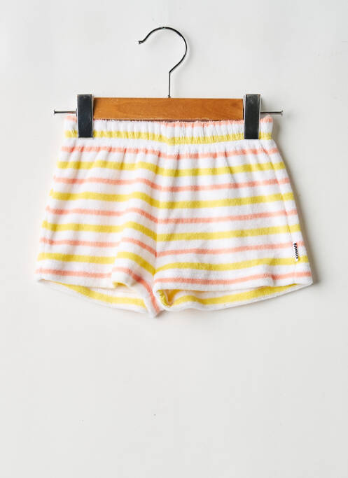 Short stretch taille élastique orange MOLO fille