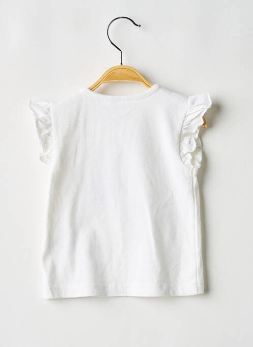 T-shirt stretch manches courtes beige NOUKIE'S fille