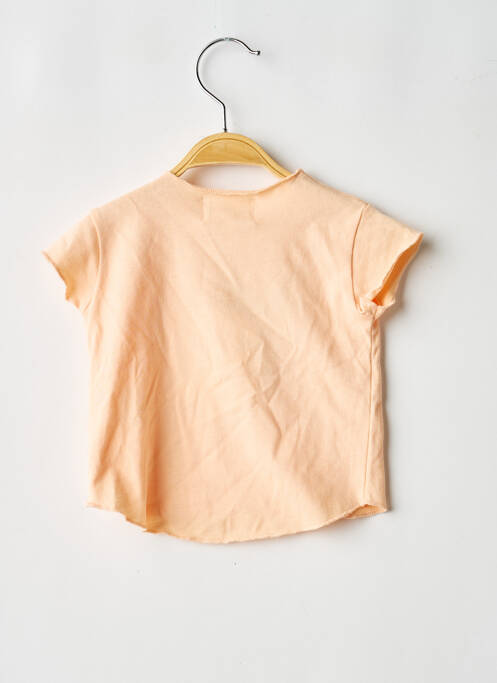 T-shirt stretch manches courtes orange ARSENE ET LES PIPELETTES fille