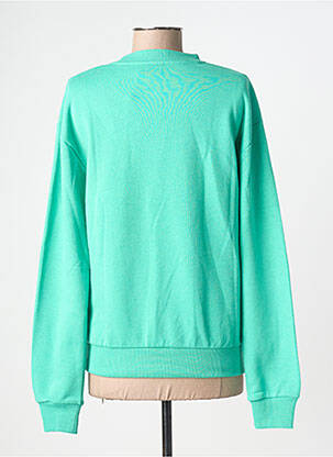 Sweat-shirt sérigraphie floquée manches longues vert KAFFE femme