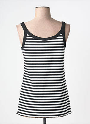 Débardeur stretch sans manche blanc KAFFE femme