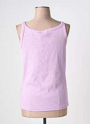 Débardeur stretch sans manche violet KAFFE femme