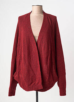 Gilet manches longues manches longues rouge SEE U SOON femme
