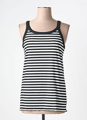 Débardeur stretch sans manche blanc KAFFE femme