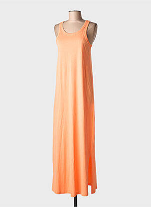 Robe longue sans manche sans manche orange KAFFE femme