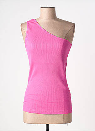 Top stretch sans manche rose KAFFE femme