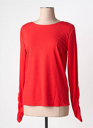 T-shirt manches longues manches longues rouge KAFFE femme