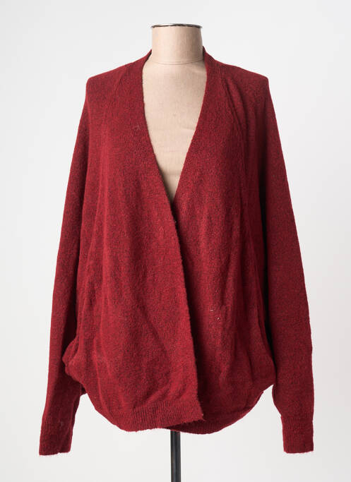 Gilet manches longues manches longues rouge SEE U SOON femme