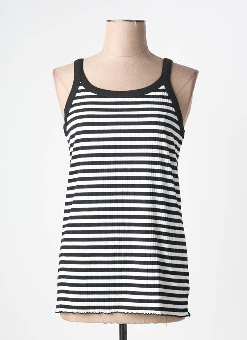 Débardeur stretch sans manche blanc KAFFE femme