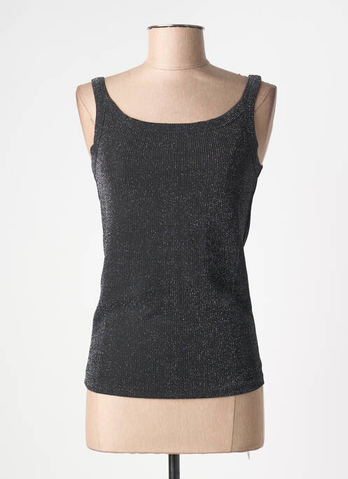 Débardeur stretch sans manche noir KAFFE femme