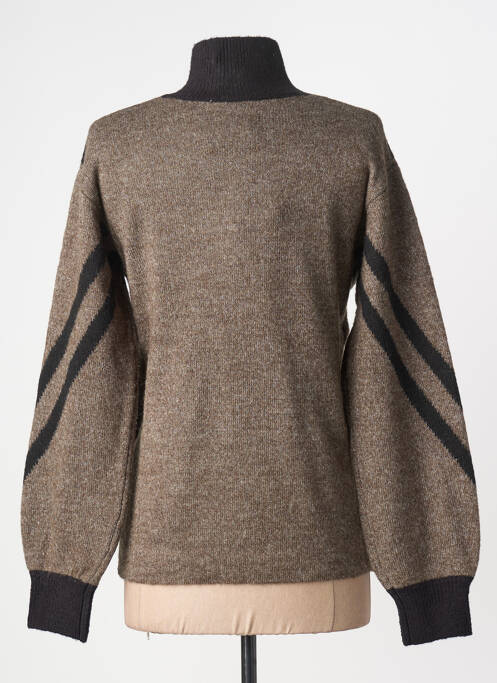 Sweat-shirt stretch manches longues gris KAFFE femme