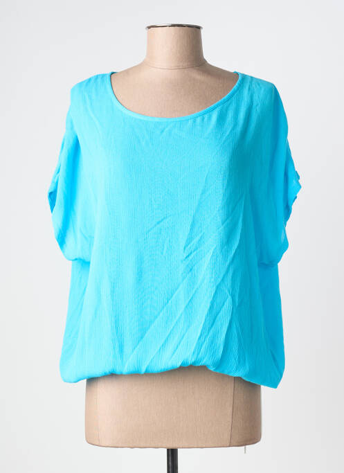 Top manches courtes manches courtes bleu KAFFE femme