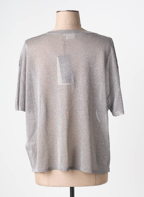 Top manches courtes manches courtes gris KAFFE femme
