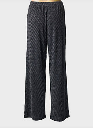Pantalon droit taille élastique noir KAFFE femme