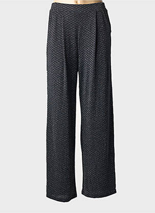 Pantalon droit taille élastique noir KAFFE femme