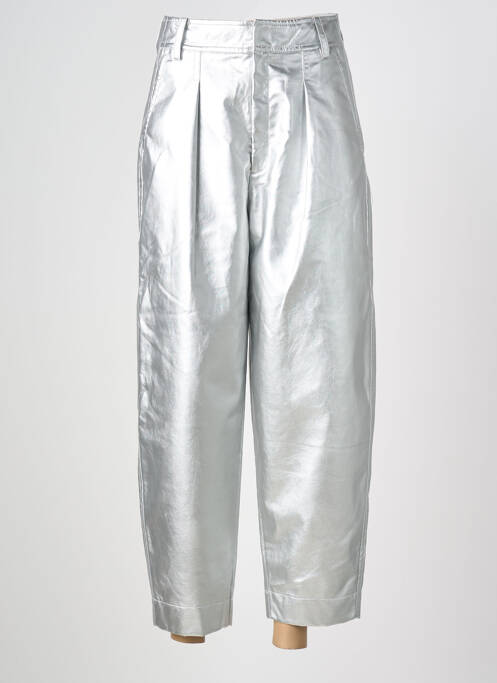 Pantalon 7/8 fermeture zippée sous rabat avec crochet noir IN WEAR femme