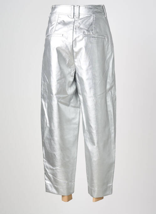 Pantalon 7/8 fermeture zippée sous rabat avec crochet noir IN WEAR femme