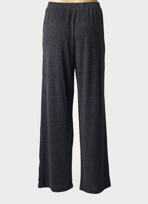 Pantalon droit taille élastique noir KAFFE femme