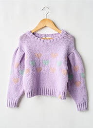 Pull manches longues manches longues violet TOCOTO VINTAGE fille