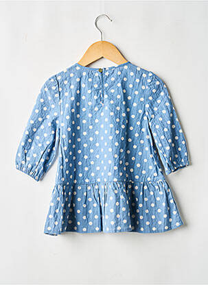 Robe courte manches longues manches longues bleu KONGES SLOJD fille