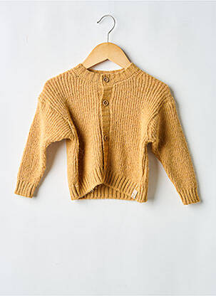 Gilet manches longues coupe cintrée jaune TOCOTO VINTAGE enfant