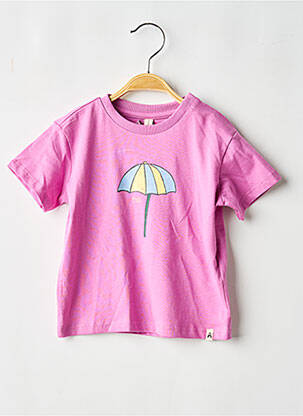T-shirt coupe droite manches courtes rose THE NEW CHAPTER fille