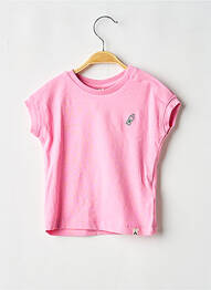 T-shirt stretch manches courtes rose THE NEW CHAPTER fille