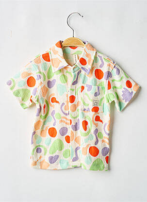 Chemise manches courtes imprimé fantaisie orange THE NEW CHAPTER garçon